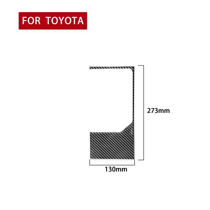 Carbon Fiber Car Gear Outer Frame Decorative Sticker for Toyota Tundra 2014-2018, Left Right Driving