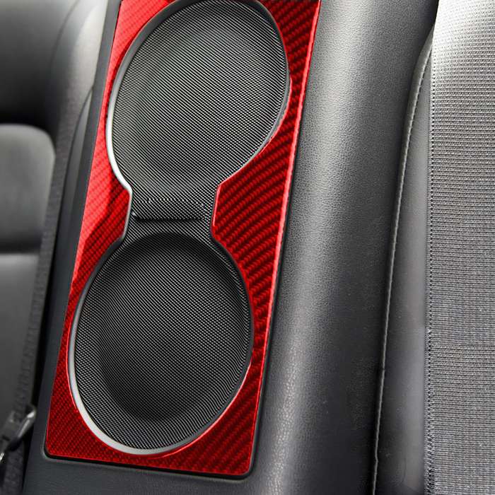 Carbon Fiber Car Rear Seat Speaker Decorative Sticker for Nissan GTR R35 2008-2016, Left and Right D