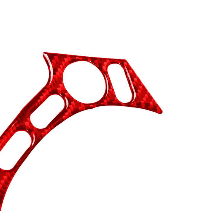 Carbon Fiber Car Steering Wheel Buttons Decorative Sticker for Nissan GTR R35 2008-2016, Left and Ri