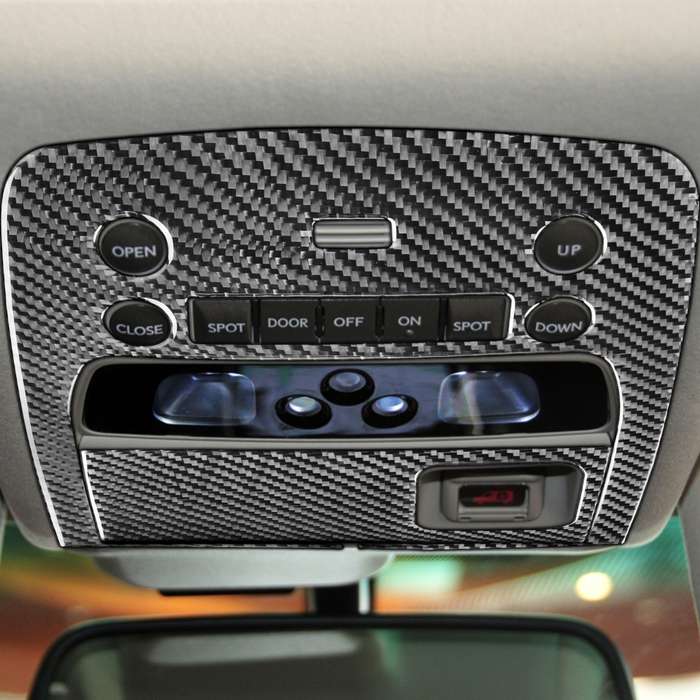 2 PCS / Set Carbon Fiber Car Reading Light Panel B Version Decorative Sticker for Lexus GS 2006-2011