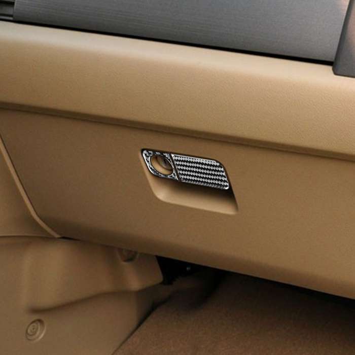 2 PCS / Set Carbon Fiber Car Glove Box Opening Frame Decorative Sticker for Honda CRV 2007-2011,Left