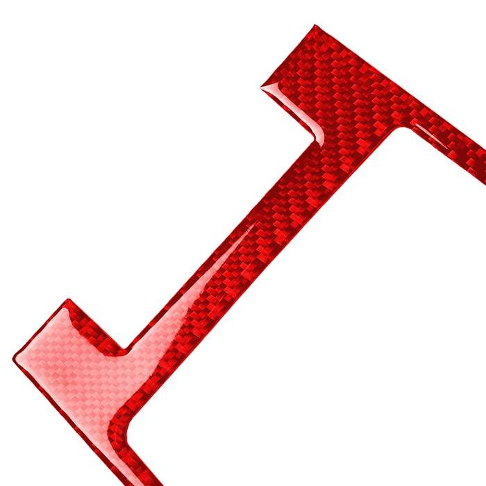 2 PCS / Set Carbon Fiber Car Armrest Box Frame Decorative Sticker for Alfa Romeo Giulia 2017-2019,Ri