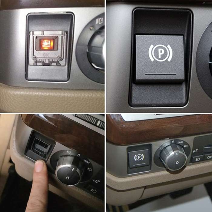 For BMW 7 Series Auto Parking Switch Cover Handbrake P Key Button 6131 6949 933-1