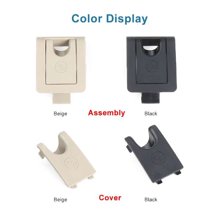 For Toyota Camry 2017- Car Rear Child ISOFIX Switch Seat Safety Cover Assembly 2059200513 (Black)