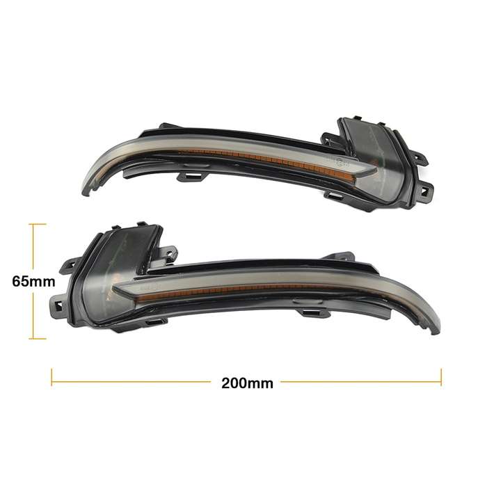 1 Pair For Audi A4 B8.5 Car Dynamic LED Turn Signal Light Rearview Mirror Flasher Water Blinker (Tra