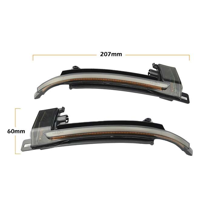 1 Pair For Audi A4 B8 Car Dynamic LED Turn Signal Light Rearview Mirror Flasher Water Blinker (Trans