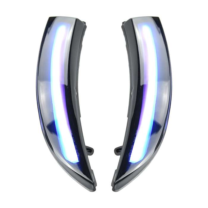 1 Pair For Ford Fiesta 2008-2017 Car Dynamic LED Turn Signal Light Rearview Mirror Flasher Water Bli