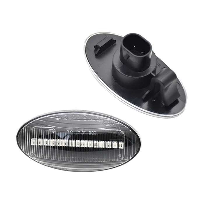 2pcs For Suzuki Grand Vitara JT 2005-2012 Car Dynamic LED Fender Side Light (Transparent Black)