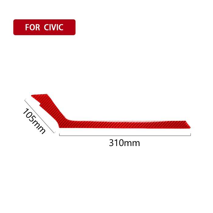 Car Carbon Fiber Below the Central Control Air Outlet Decorative Sticker for Honda Tenth Generation
