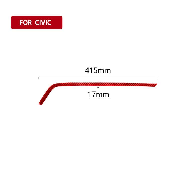 Car Carbon Fiber Above the Central Control Air Outlet Decorative Sticker for Honda Tenth Generation