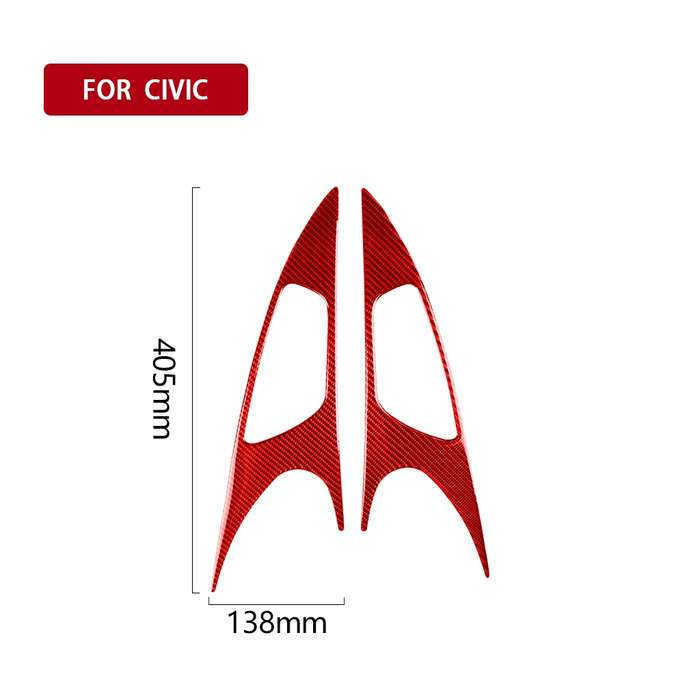 Car Carbon Fiber Door Handle Door Wrist Panel Decorative Sticker for Honda Tenth Generation Civic 20