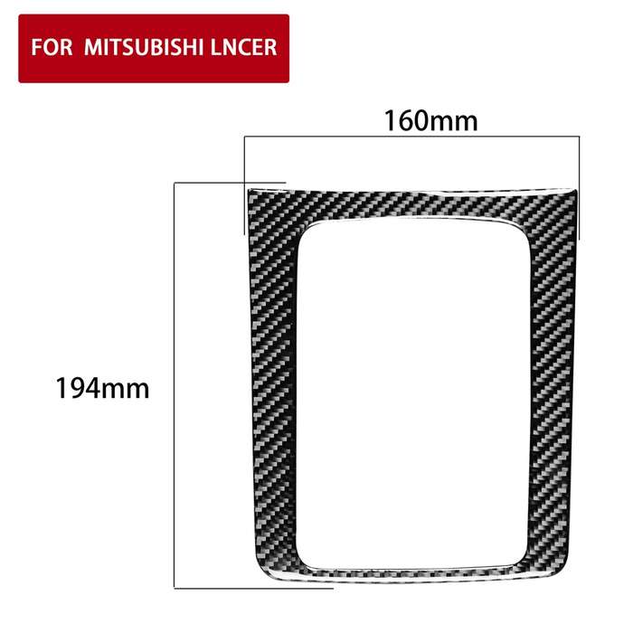 Car Carbon Fiber Gear Position Decorative Sticker for Mitsubishi Lancer-ex / EVO / Fortis 9-10th Gen