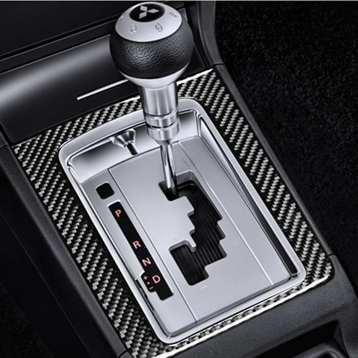 Car Carbon Fiber Gear Position Decorative Sticker for Mitsubishi Lancer-ex / EVO / Fortis 9-10th Gen