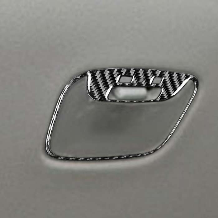 Car Carbon Fiber Rear Roof Reading Light Decorative Sticker for Mitsubishi Lancer EVO 2008-2015, Lef