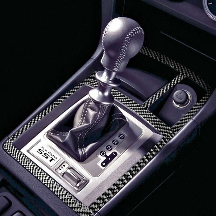Car Carbon Fiber Manual Gearbox Decorative Sticker for Mitsubishi Lancer EVO (Only DE / ES) 2008-201