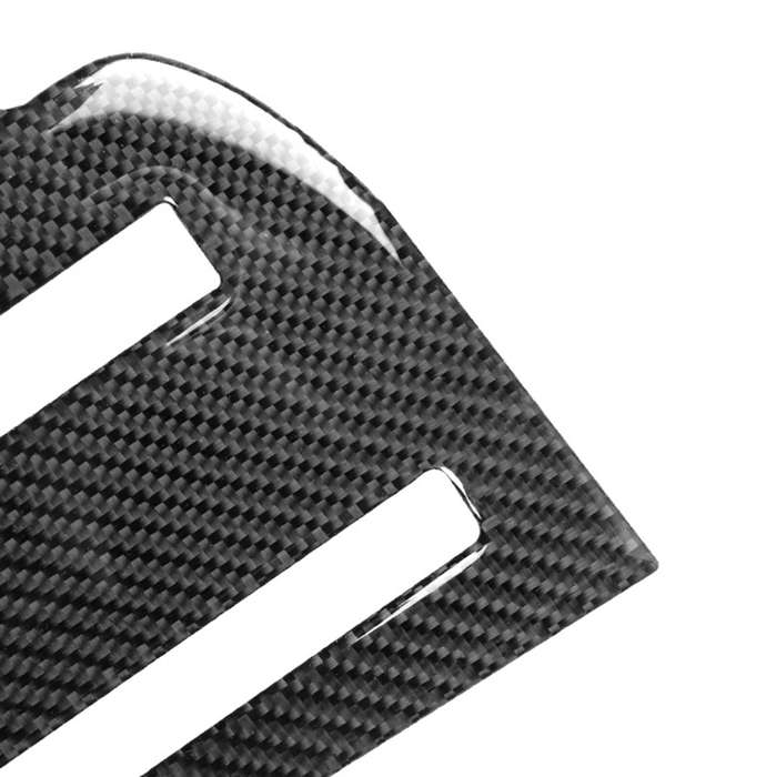 Car Carbon Fiber CD Player Console C Type Decorative Sticker for Nissan GTR R35 2008-2016, Left Driv