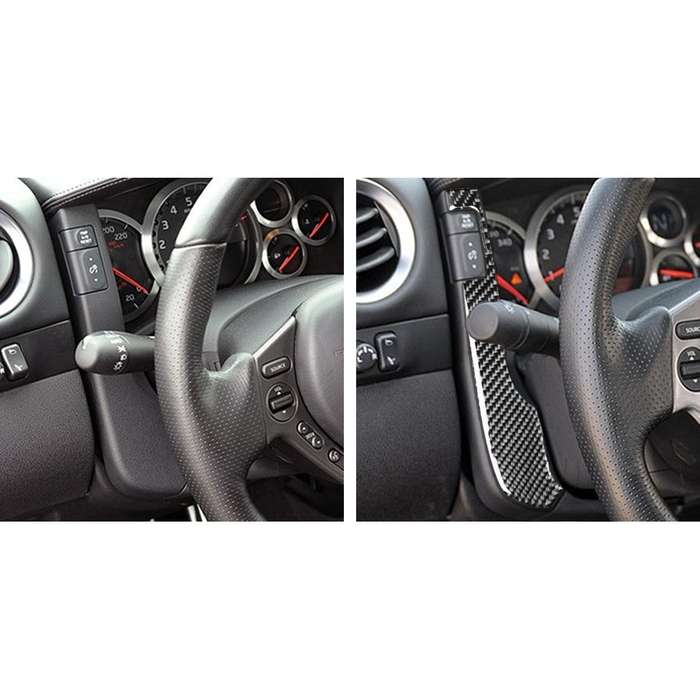 2 PCS Car Carbon Fiber Speedometer Decorative Sticker for Nissan GTR R35 2008-2016, Left and Right D
