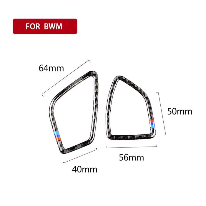 Three Color Carbon Fiber Car Instrument Air Outlet Decorative Sticker for BMW (F30) 2013-2018 / (F34