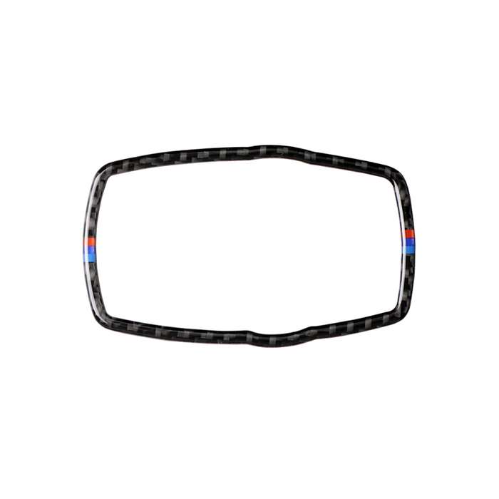 Three Color Carbon Fiber Car Multimedia Frame Decorative Sticker for BMW X3 / X4 / X5 / X6 / F07 / F