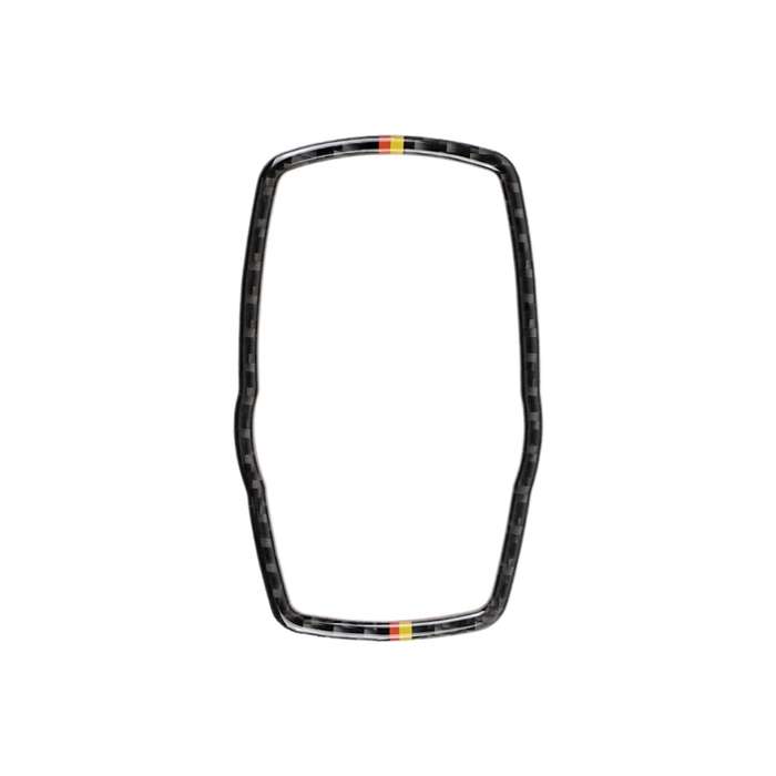 Orange Red Color Carbon Fiber Car Multimedia Frame Decorative Sticker for BMW X3 / X4 / X5 / X6 / F0