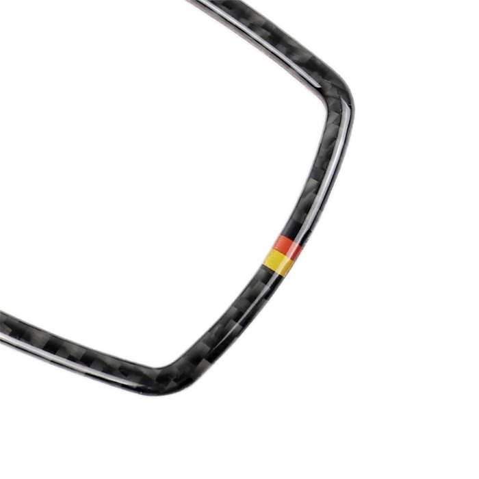 Orange Red Color Carbon Fiber Car Multimedia Frame Decorative Sticker for BMW X3 / X4 / X5 / X6 / F0