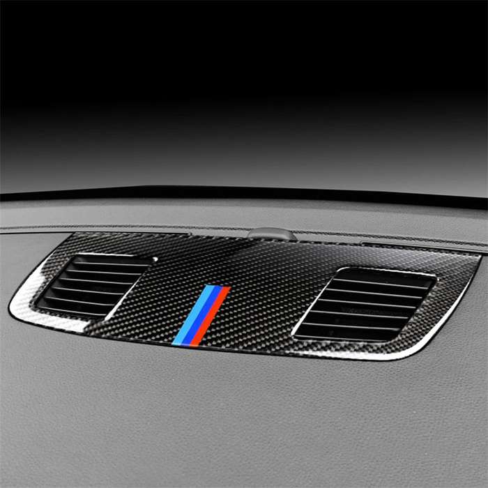Three Color Carbon Fiber Car Instrument Large Outlet Decorative Sticker for BMW E90 2005-2012