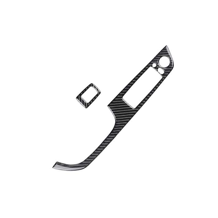 2 PCS Carbon Fiber Car Left Driving Lifting Panel Decorative Sticker for BMW E92 2005-2012, Diameter