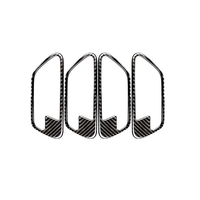 Three Color Carbon Fiber Car Door Bowl Decorative Sticker for BMW F30 2013-2018 / F34 2013-2017