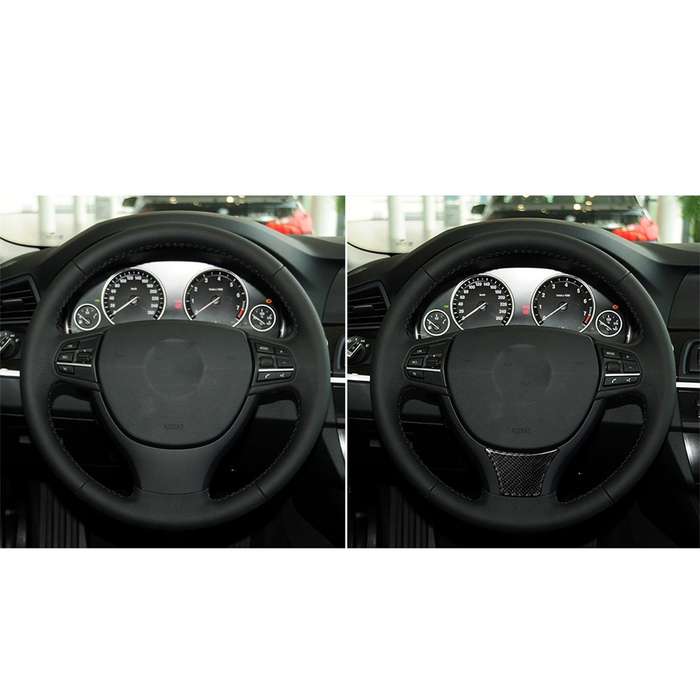 B Edition Three Color Carbon Fiber Car Large Steering Wheel Decorative Sticker for BMW 5 Series F10