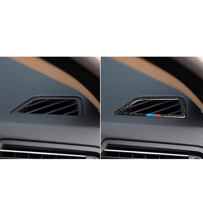 Three Color Carbon Fiber Car Instrument Air Outlet Decorative Sticker for BMW 5 Series F07 5GT 535i