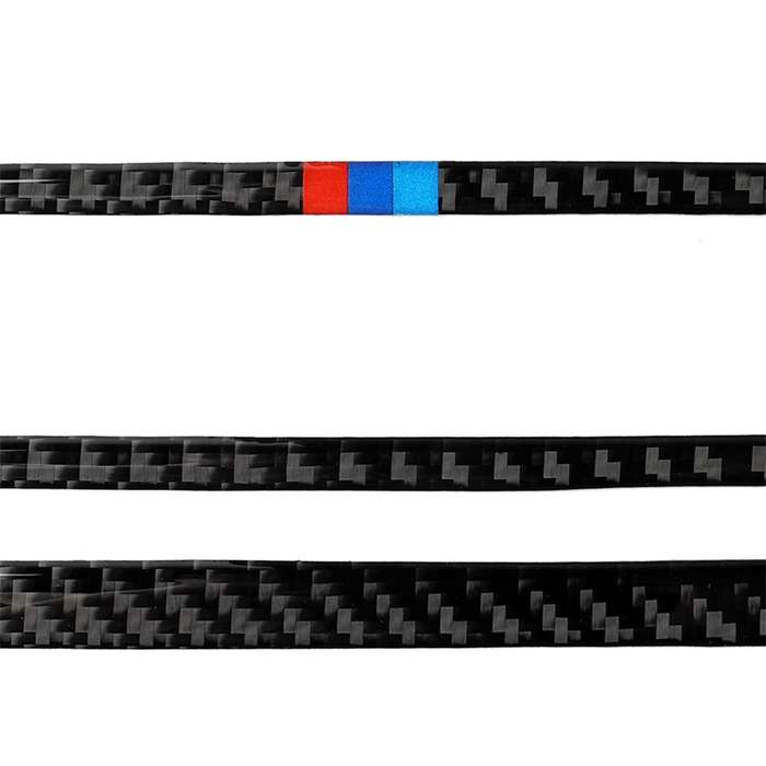 Three Color Carbon Fiber Car CD Panel Center Console Air Conditioning Panel Decorative Sticker for B