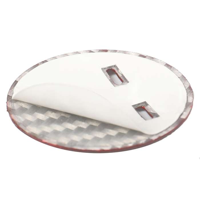 Car Carbon Fiber Engine Start Button Decorative Cover Trim for Cadillac XTS (Red)