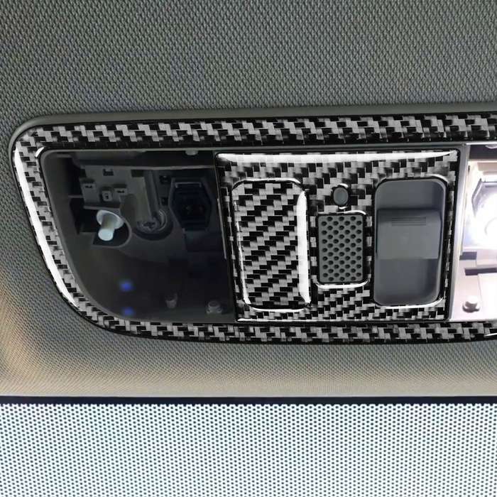 2 in 1 Car Carbon Ceiling Light Panel Decorative Sticker for Honda Civic 8th Generation 2006-2011, L