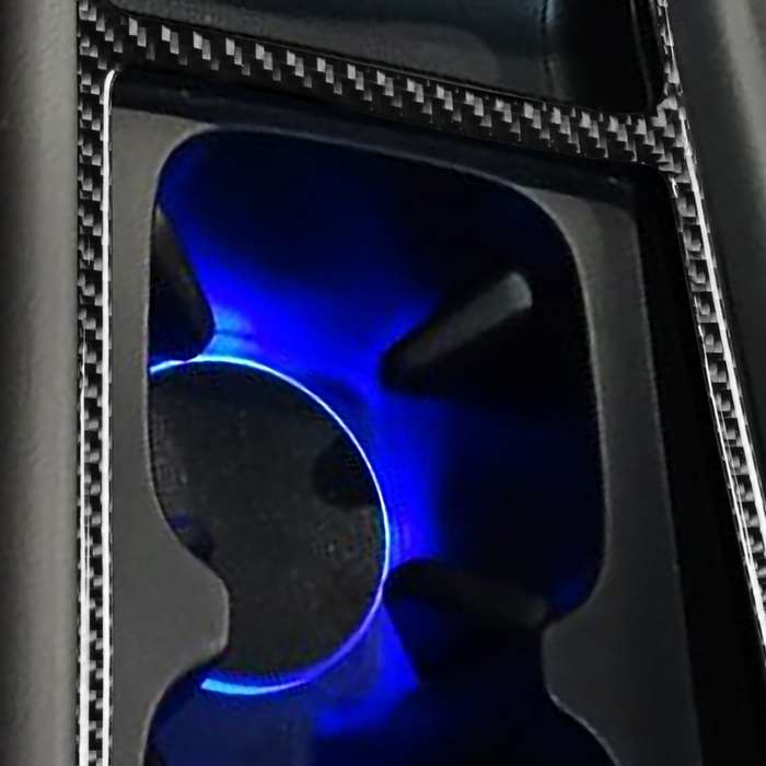 Car Carbon Fiber Water Cup Holder Frame Decorative Sticker for Honda Civic 8th Generation 2006-2011,