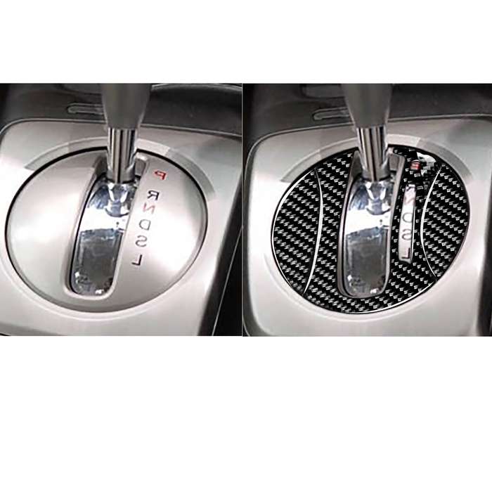 3 in 1 Car Carbon Fiber Automatic Gear Decorative Sticker for Honda Civic 8th Generation 2006-2011,