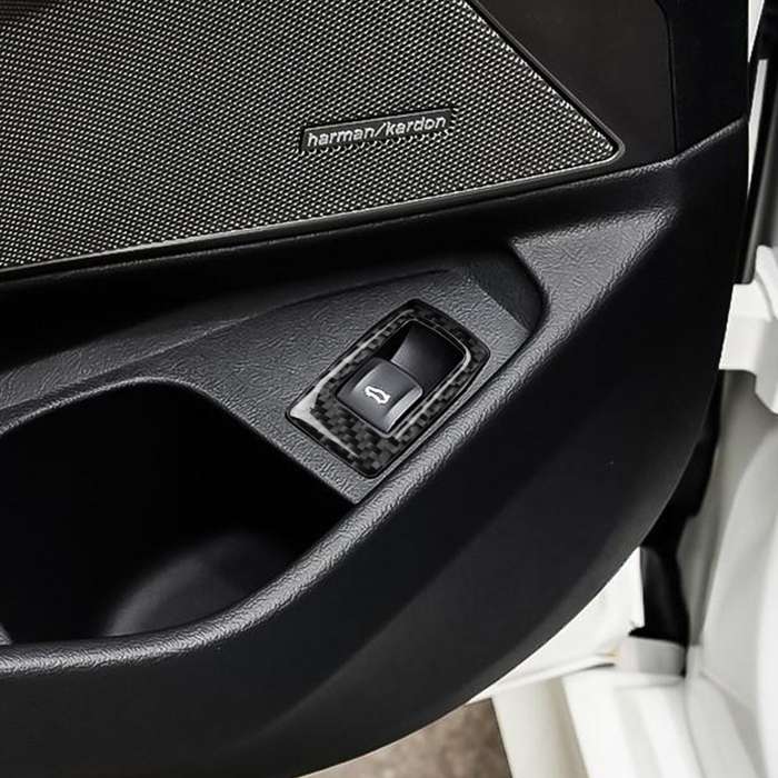 Car Carbon Fiber Trunk Switch Decorative Sticker for BMW 3 Series G20/G28/325Li/330d/335 2019-2020,