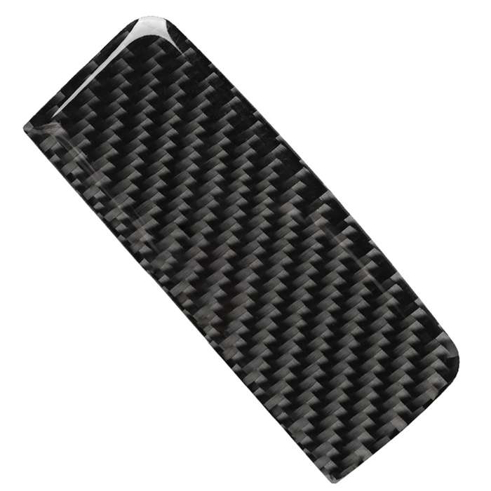 Car Carbon Fiber Solid Color Front Passenger Seat Side Storage Box Handle Decorative Sticker for Mer