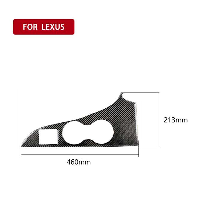 Car Carbon Fiber Water Cup Holder Panel Decorative Sticker for Lexus RX300 / 270 / 200T / 450h 2016-