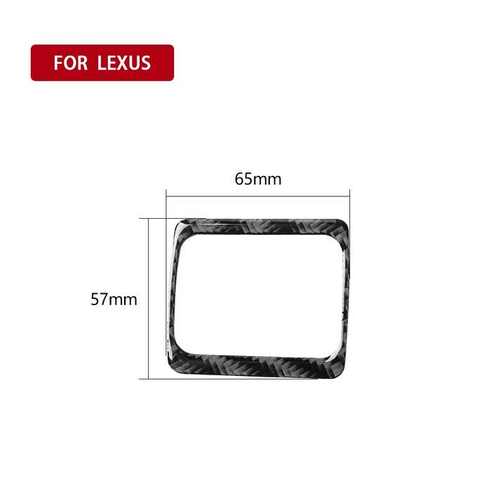 Car Carbon Fiber TRC Switch Decorative Sticker for Lexus IS250 300 350C 2006-2012, Left and Right Dr