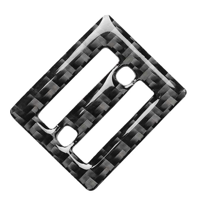 Car Carbon Fiber Middle Air Outlet Decorative Sticker for Lexus IS250 300 350C 2006-2012, Left and R