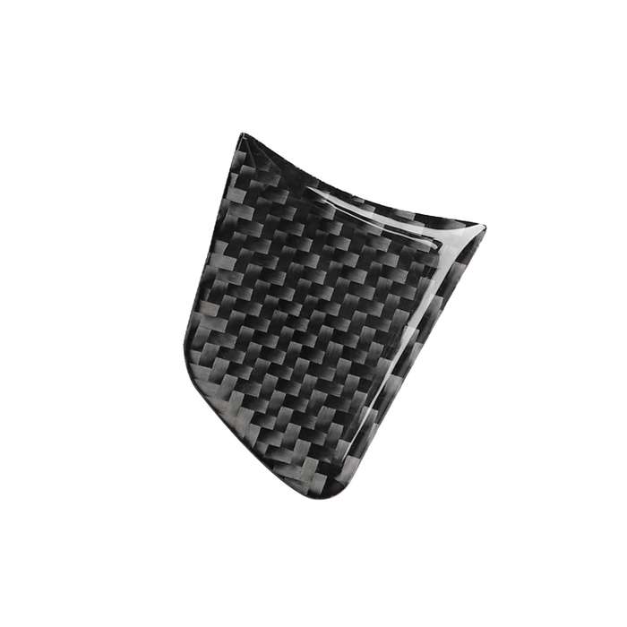 Car Carbon Fiber Steering Wheel Button Decorative Sticker for Audi A6 S6 C7 A7 S7 4G8 2012-2018, Lef