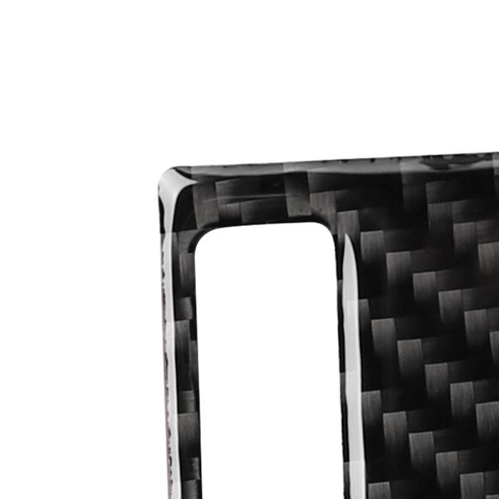 Car Carbon Fiber Air Outlet Adjustment Panel Decorative Sticker for Audi A6 2005-2011, Right Drive