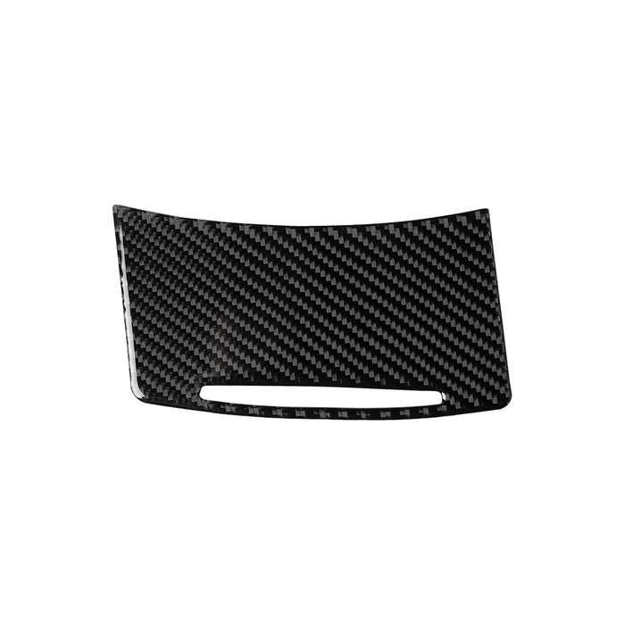 Car Carbon Fiber Storage Cover Decorative Sticker for Audi A6 2005-2011, Left Drive