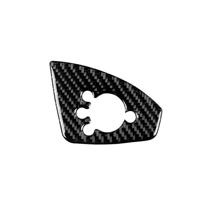Car Carbon Fiber Door Button Decorative Sticker for Audi TT 8n 8J MK123 TTRS 2008-2014, Left Drive,