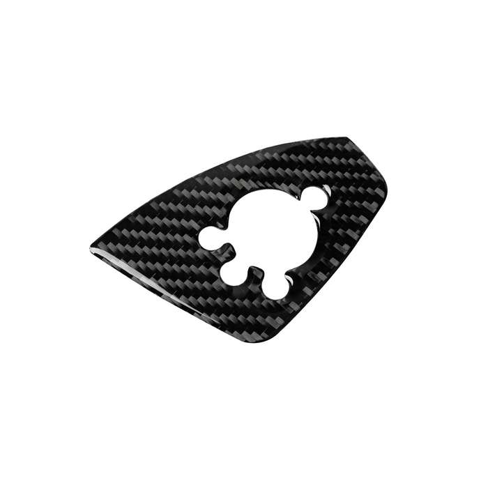 Car Carbon Fiber Door Button Decorative Sticker for Audi TT 8n 8J MK123 TTRS 2008-2014, Left Drive,
