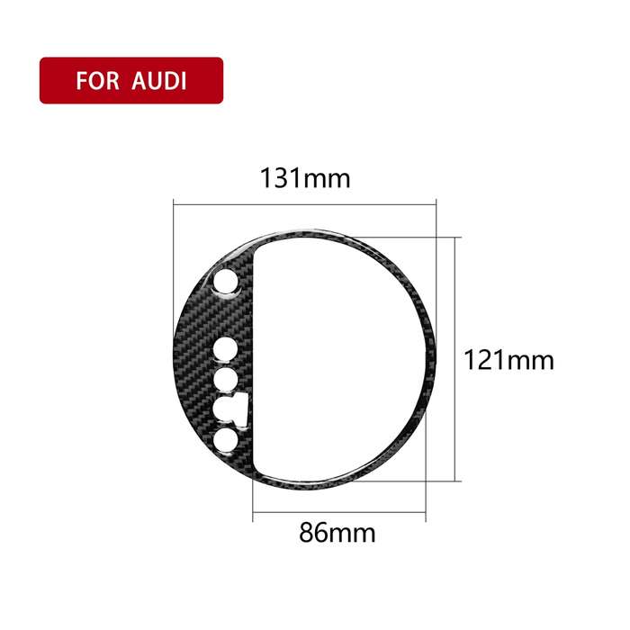Car Carbon Fiber Gear Shift Position Panel Decorative Sticker for Audi TT 8n 8J MK123 TTRS 2008-2014