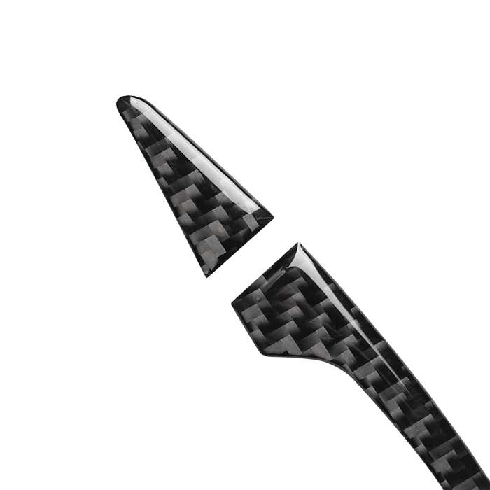 4 PCS Car Carbon Fiber Door Outside Handle Decorative Sticker for Audi A3 2014-2019, Left and Right