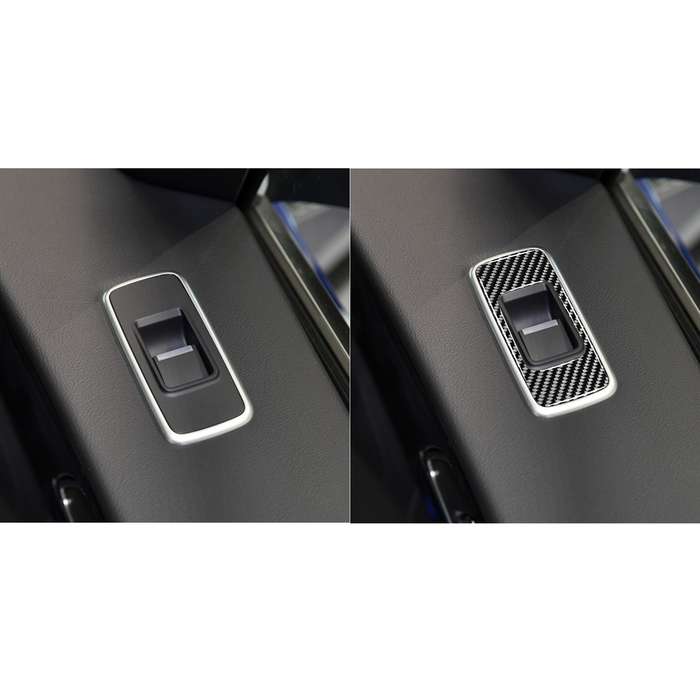 4 in 1 Car Carbon Fiber Lifting Panel Decorative Stickers for Jaguar F-PACE X761 XE X760 2016-2020,