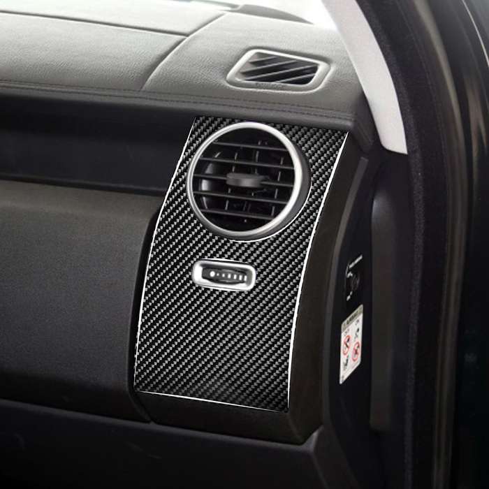Car Carbon Fiber Central Control Side Air Outlet Decorative Sticker for Land Rover Discovery 4 2010-