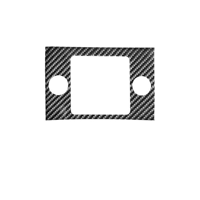 Car Carbon Fiber Cigarette Lighter Panel Decorative Sticker for Land Rover Discovery 4 2010-2016, Le